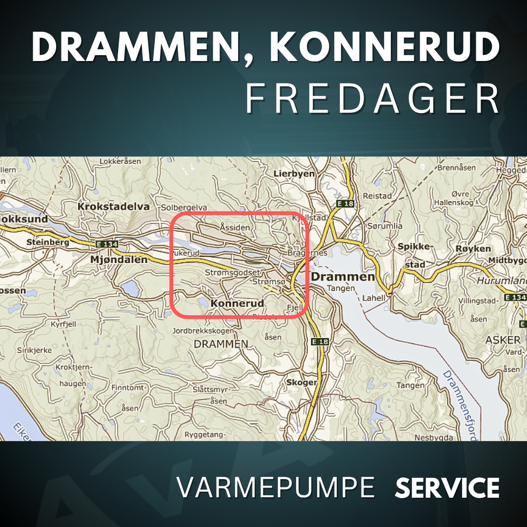 Drammen, Konnerud - Service Varmepumpe