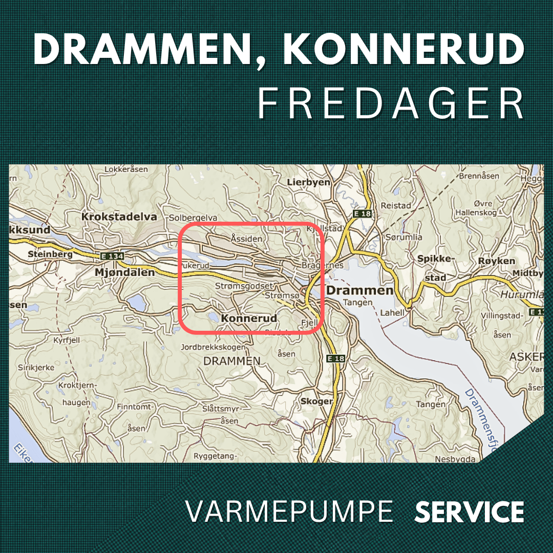 Drammen, Konnerud - Service Varmepumpe