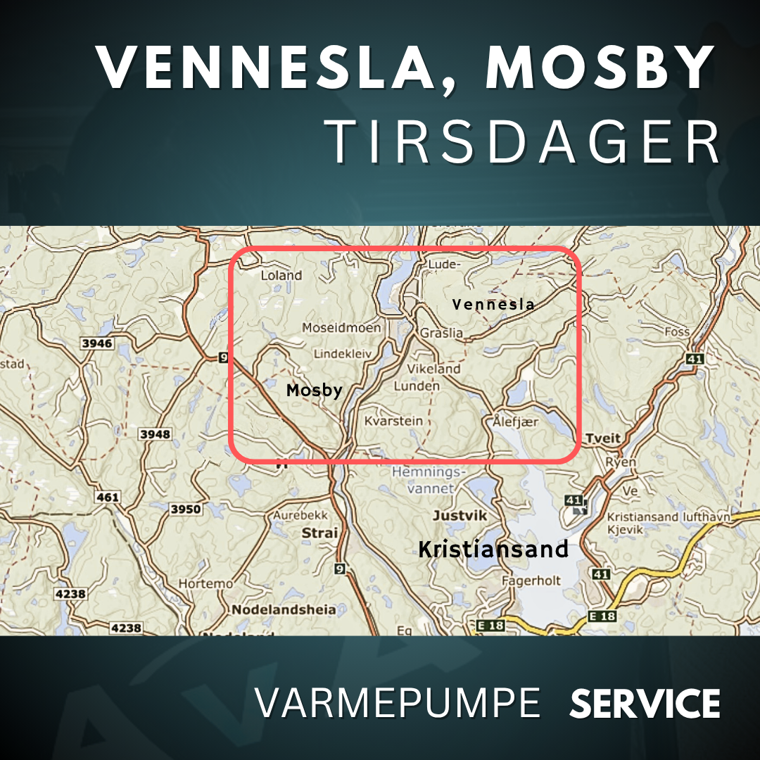 Vennesla/Mosby - Service Varmepumpe