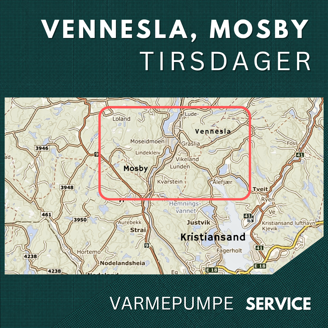 Vennesla/Mosby - Service Varmepumpe