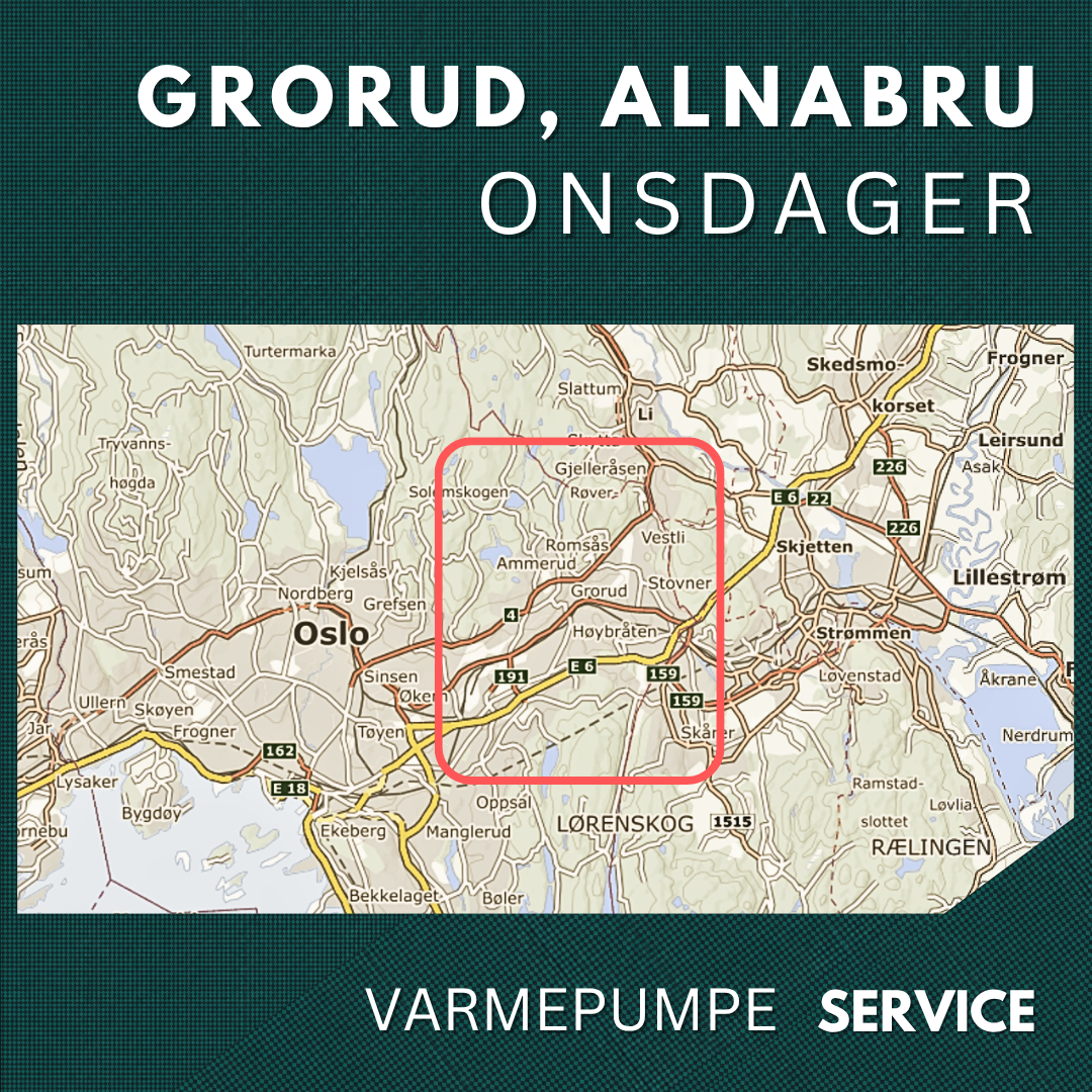Grorud, Alnabru - Service Varmepumpe