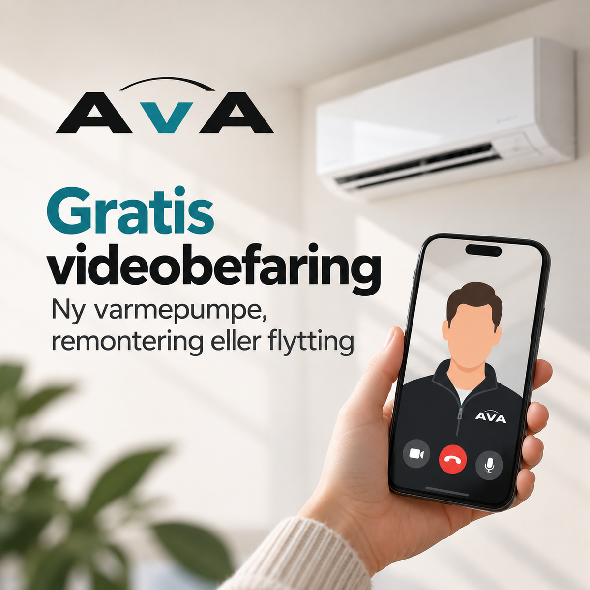 Gratis videobefaring – Ny varmepumpe