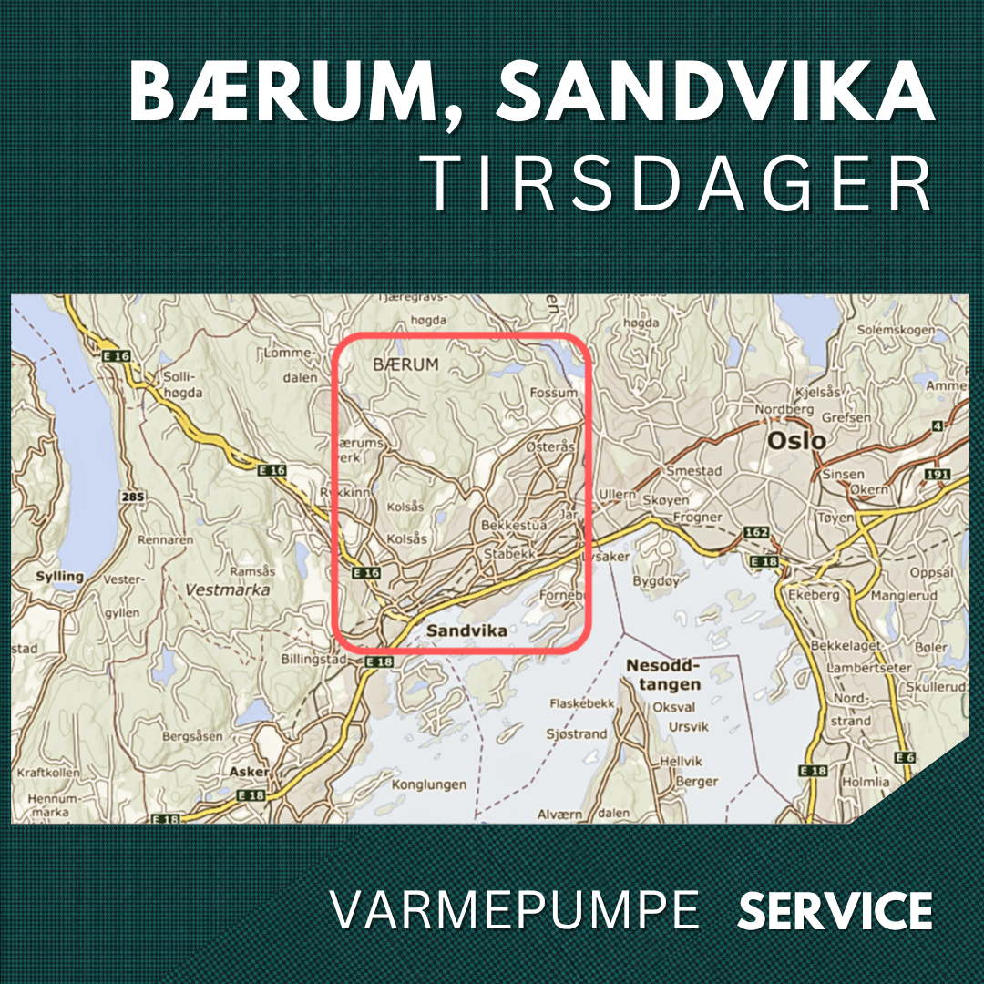 Bærum, Sandvika - Service Varmepumpe