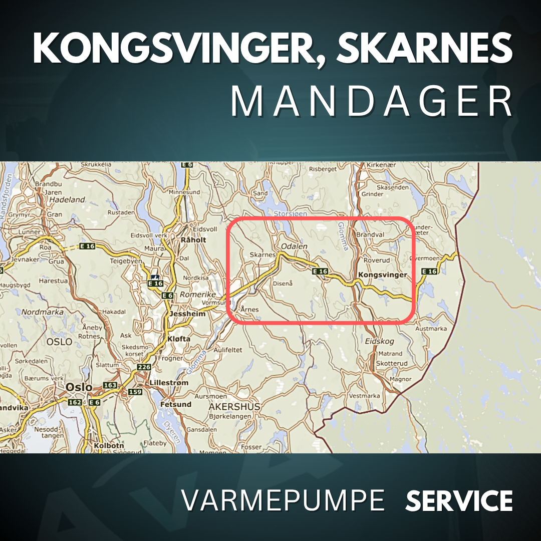 Kongsvinger, Skarnes - Service Varmepumpe