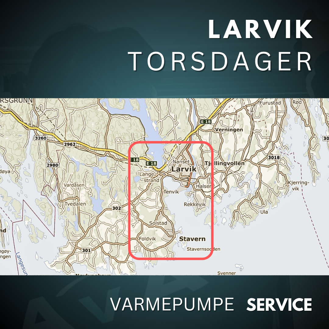 Larvik, Stavern - Service Varmepumpe
