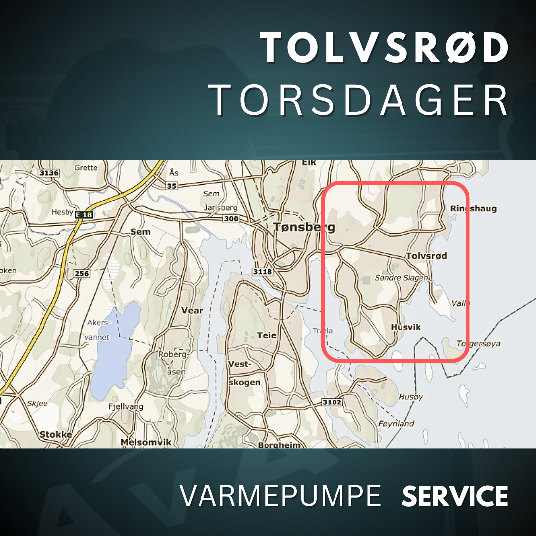 Tønsberg, Tolvsrød - Service Varmepumpe
