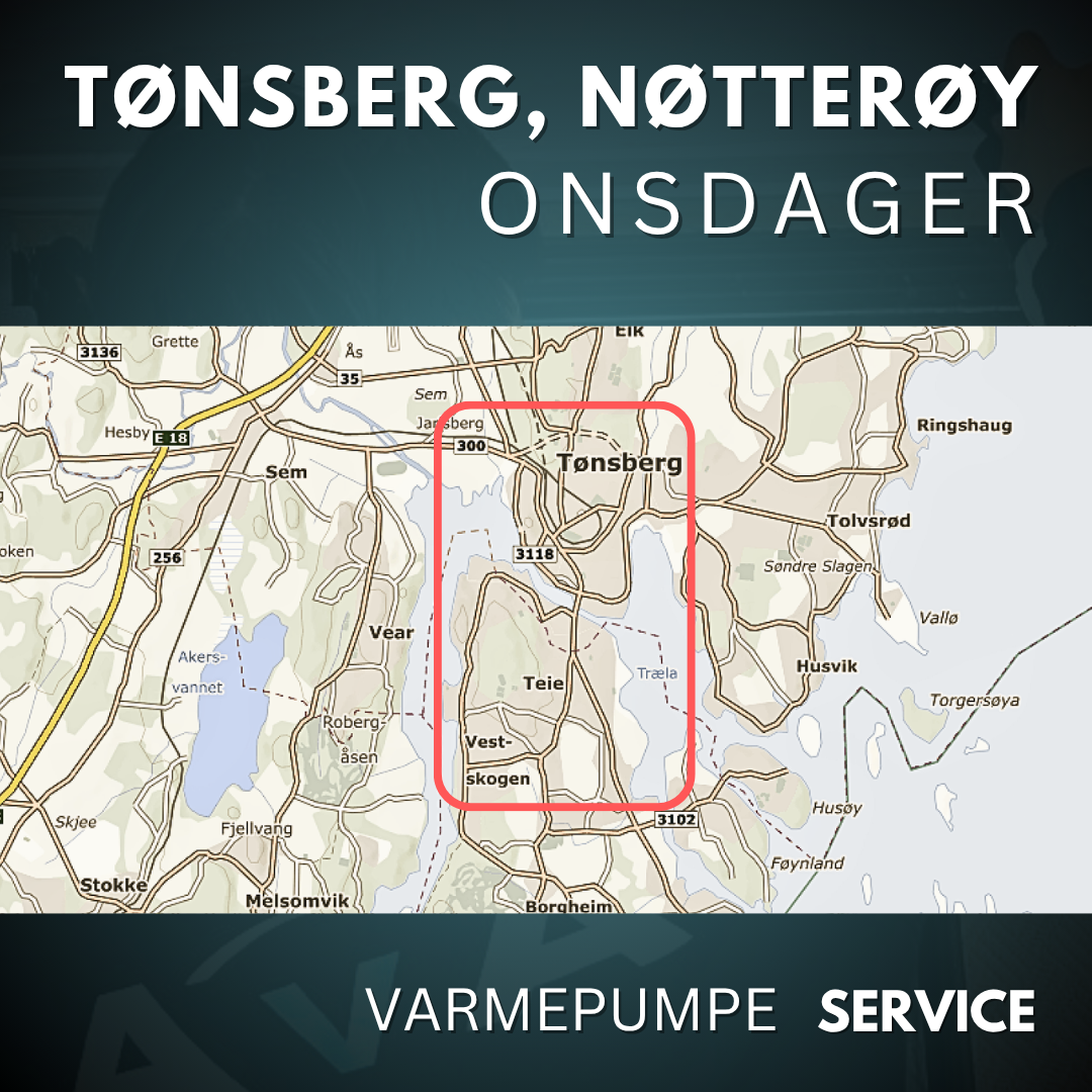 Tønsberg, Nøtterøy - Service Varmepumpe