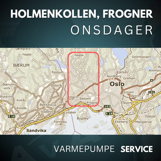 Holmenkollen, Frogner - Service Varmepumpe