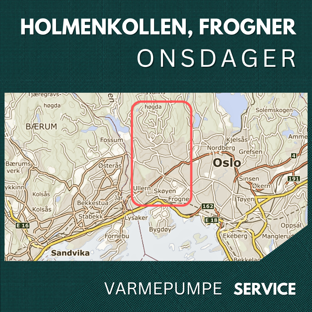 Holmenkollen, Frogner - Service Varmepumpe