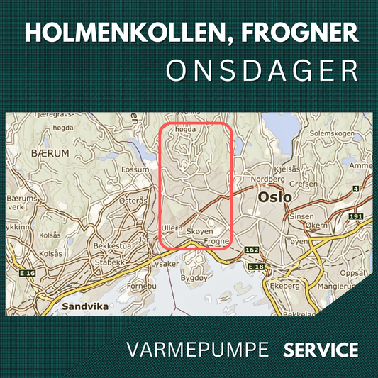 Holmenkollen, Frogner - Service Varmepumpe