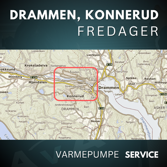 Drammen, Konnerud - Service Varmepumpe