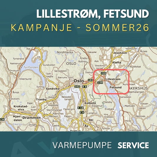 Lillestrøm, Fetsund - Service Varmepumpe Sommer26