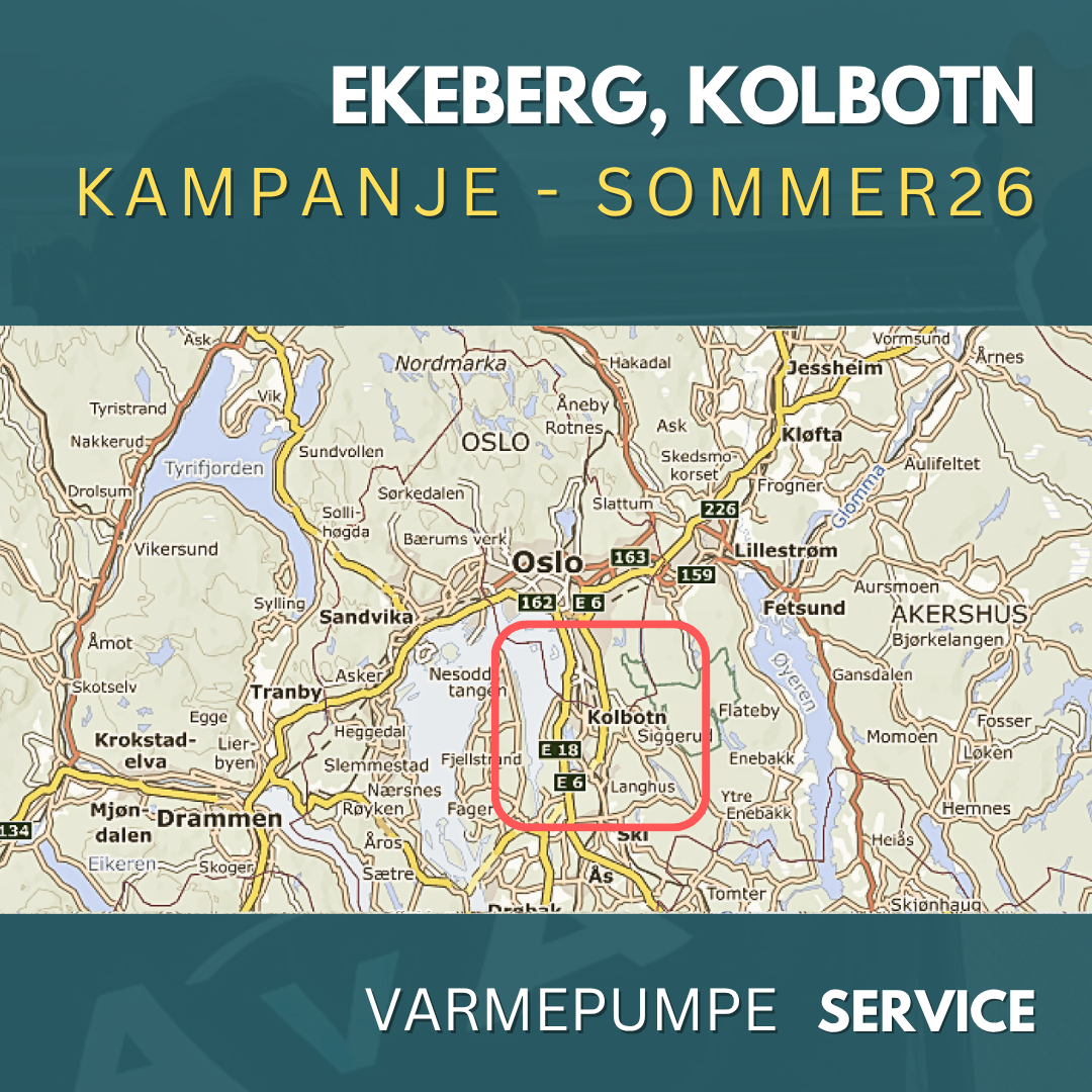 Ekeberg, Kolbotn - Service Varmepumpe Sommer26