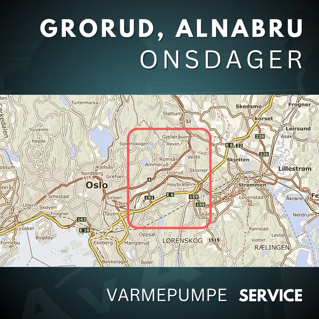Varmepumpe service varmepumpeservice pris tilbud montering grorud alnabru oslo asker akershus