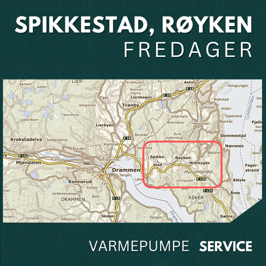 Spikkestad, Røyken - Service Varmepumpe
