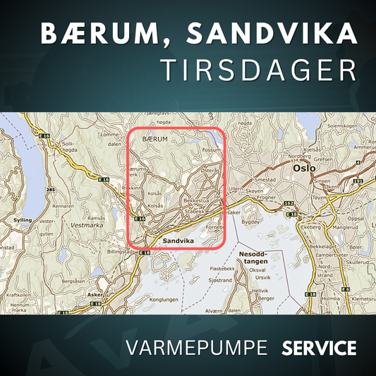 Bærum, Sandvika - Service Varmepumpe