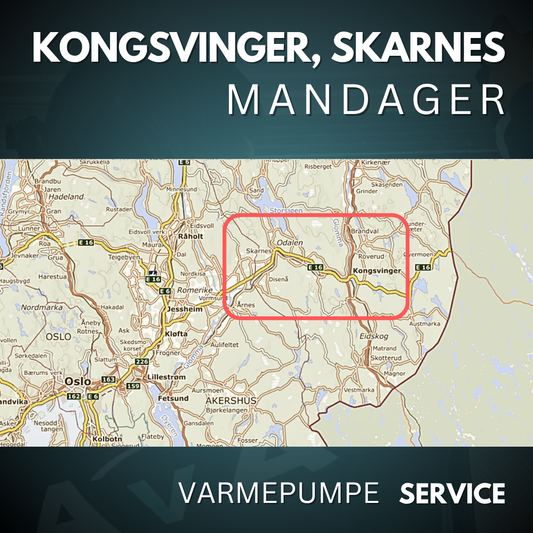 Kongsvinger, Skarnes - Service Varmepumpe