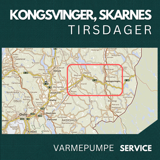 Kongsvinger, Skarnes - Service Varmepumpe