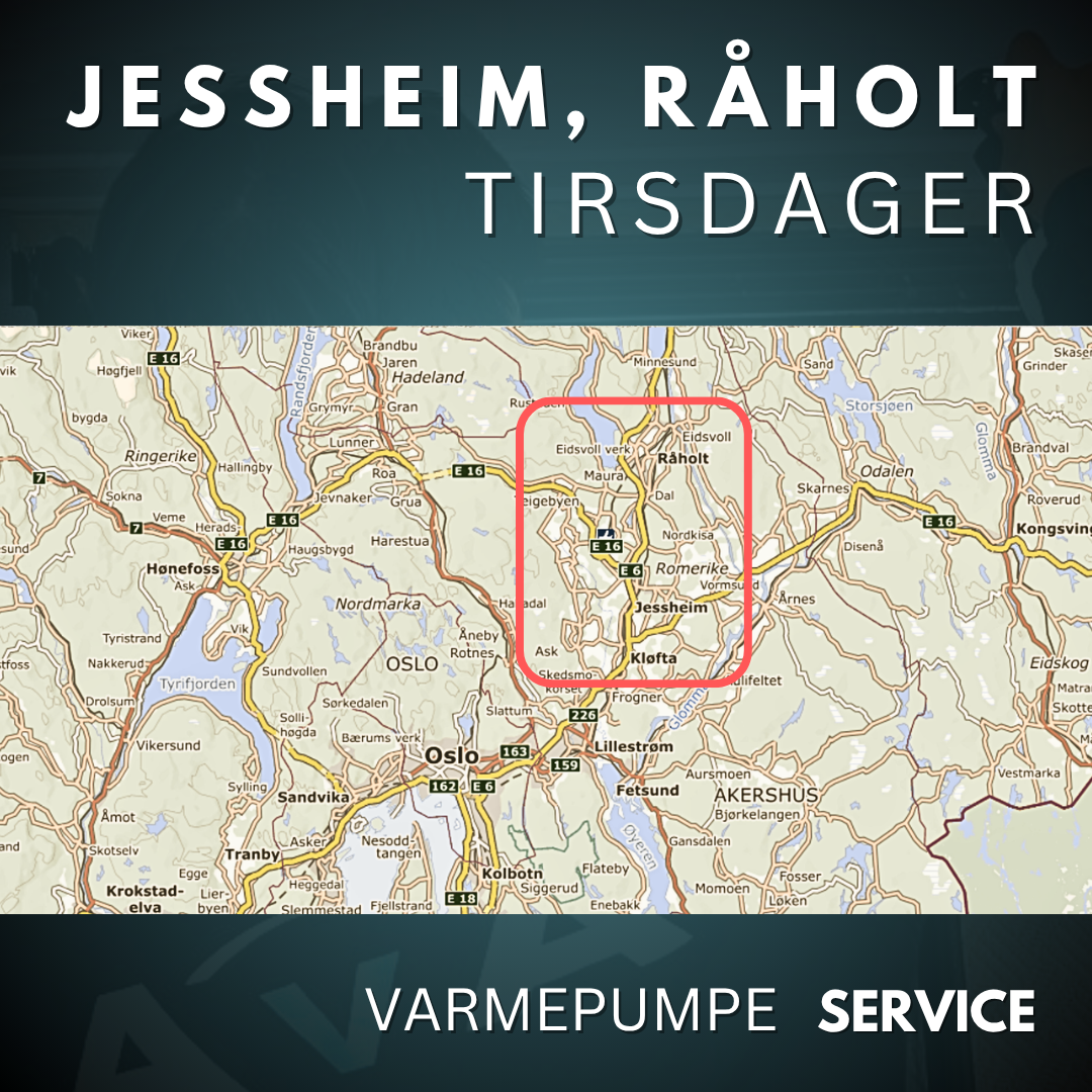 Jessheim, Råholt - Service Varmepumpe