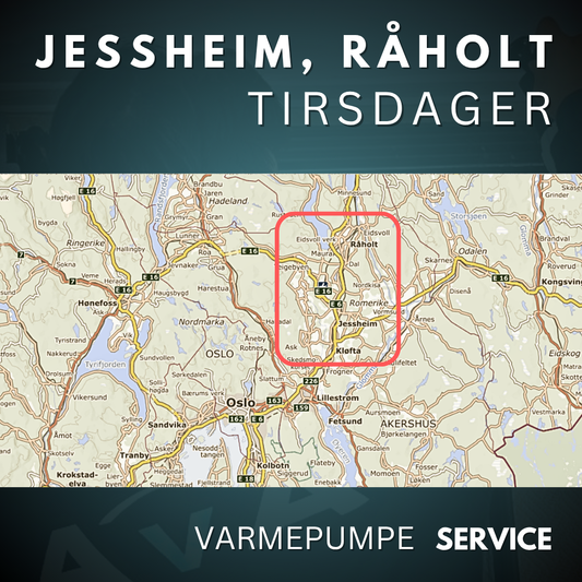 Jessheim, Råholt - Service Varmepumpe