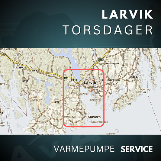 Larvik, Stavern - Service Varmepumpe