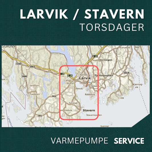 Larvik, Stavern - Service Varmepumpe