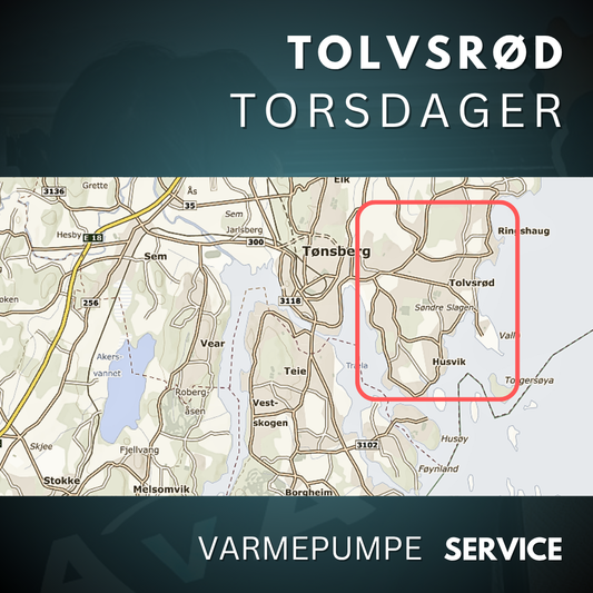 Tønsberg, Tolvsrød - Service Varmepumpe