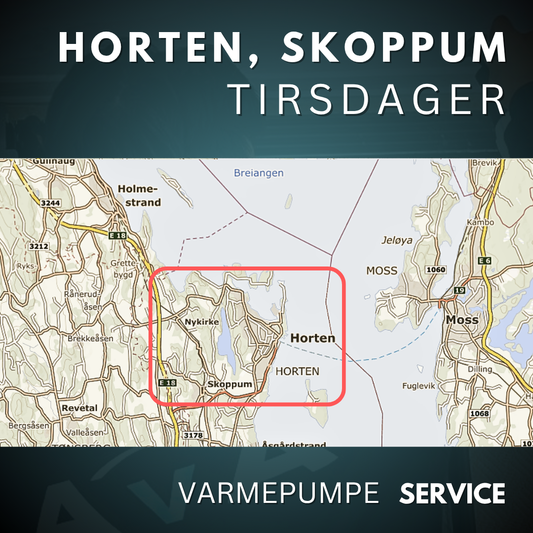 Horten, Skoppum - Service Varmepumpe