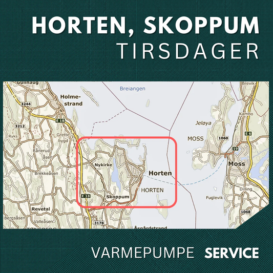 Horten, Skoppum - Service Varmepumpe