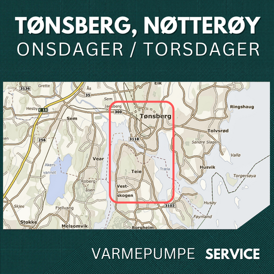 Tønsberg, Nøtterøy - Service Varmepumpe